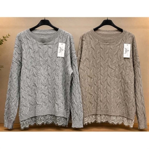 Sweter damski okrągły