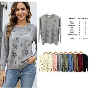 Sweter damski okrągły  L/XL-2XL/3XL