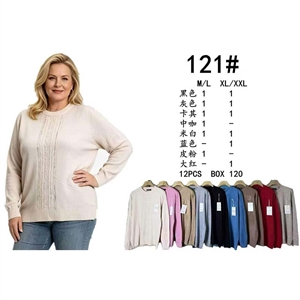 Sweter damski okrągły  M/L-XL/2XL