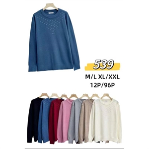 Sweter damski okrągły  M/L-XL/2XL