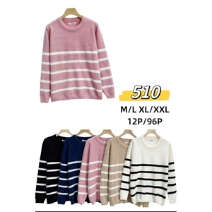 Sweter damski okrągły  M/L-XL/2XL