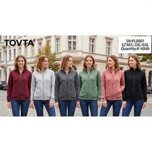 Bluza damska rozpinana na zamek  M/L-5XL/6XL