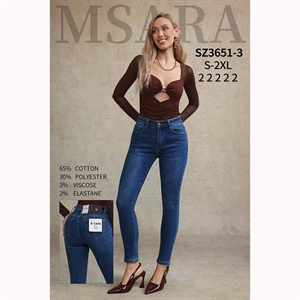 Jeansy damskie Msara  S-2XL