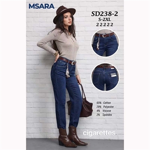 Jeansy damskie Msara  S-2XL