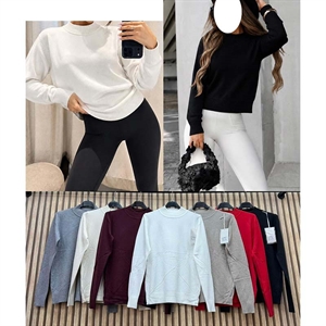 Sweter damski z golfem