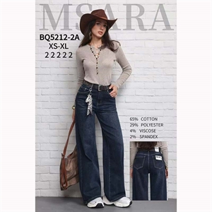Jeansy szerokie nogawki Msara  XS-XL