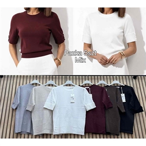 Sweter damski z krótkim rękawem