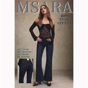 Jeansy dzwony damskie Msara  27-32