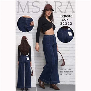Jeansy szerokie nogawki Msara  XS-XL