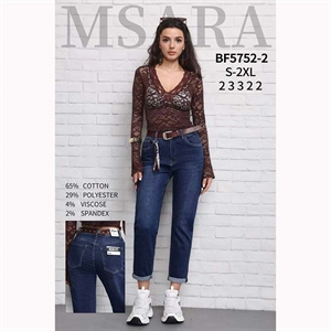 Jeansy damskie Msara  S-2XL