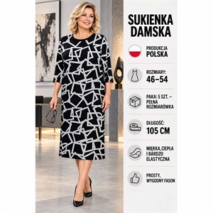 Sukienka damska produkt Polski  46-54