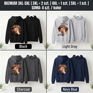 Bluza damska kangurka Big Size  3XL-5XL