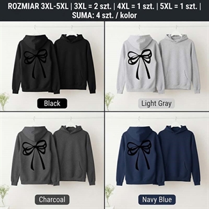Bluza damska kangurka Big Size  3XL-5XL