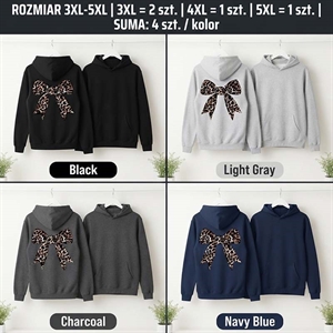 Bluza damska kangurka Big Size  3XL-5XL