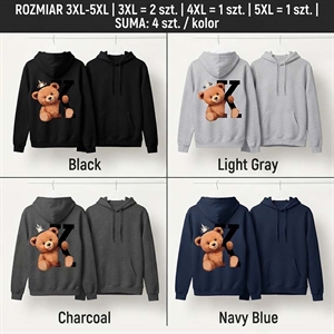 Bluza damska kangurka Big Size  3XL-5XL