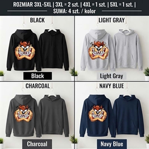 Bluza męska kangurka Big Size  3XL-5XL