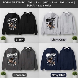 Bluza męska kangurka Big Size  3XL-5XL