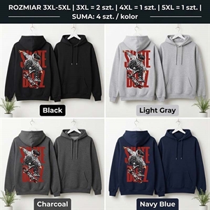 Bluza męska kangurka Big Size  3XL-5XL