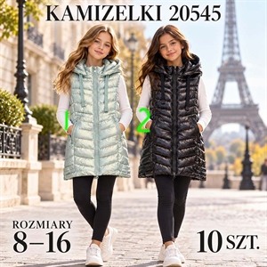 Kamizelka dziewczęca  8-16 lat