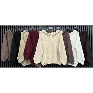 Sweter damski z kapturem