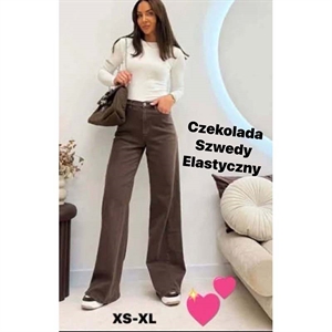 Jeansy szerokie nogawki  XS-XL