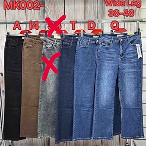 Jeansy szerokie nogawki Big Size  38-48