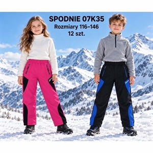 Spodnie ocieplane 116-146cm
