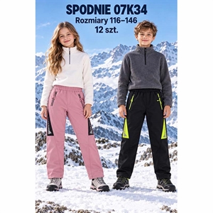 Spodnie ocieplane 116-146cm