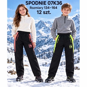 Spodnie ocieplane 134-164cm