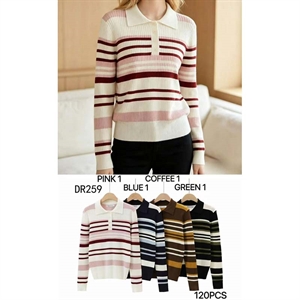 Sweter damski z kołnierzykiem