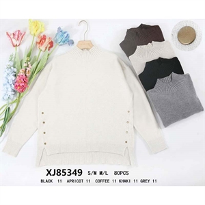 Sweter damski z półgolfem  S/M-M/L
