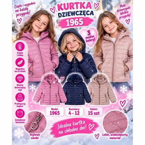 Kurtka dziewczęca  4-12 lat