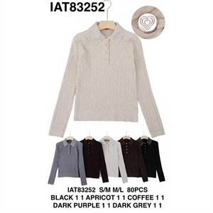 Sweter damski z kołnierzykiem  S/M-M/L