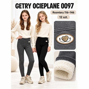 Legginsy ocieplane dziewczęce  116-146cm