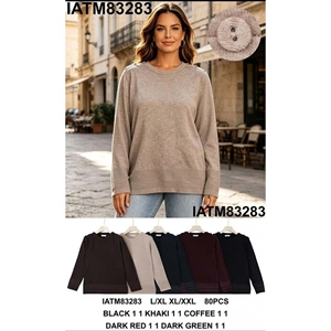 Sweter damski okrągły  L/XL-XL/2XL