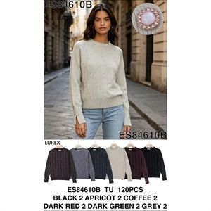 Sweter damski okrągły