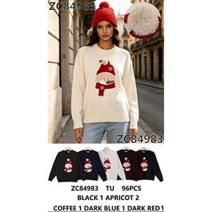 Sweter damski okrągły