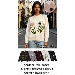 Sweter damski okrągły