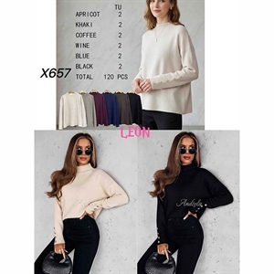 Sweter damski okrągły