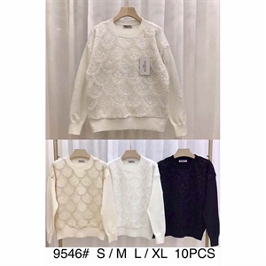 Sweter damski okrągły  S/M-L/XL