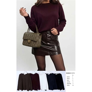 Sweter damski okrągły