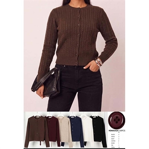 Sweter damski okrągły