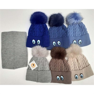 Komplet Czapka + Komin 46-48
