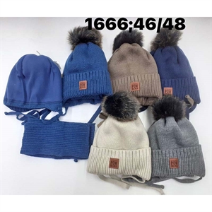 Komplet Czapka + Komin 46-48