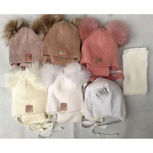 Komplet Czapka + Komin 40-42