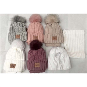 Komplet Czapka + Komin 52-54