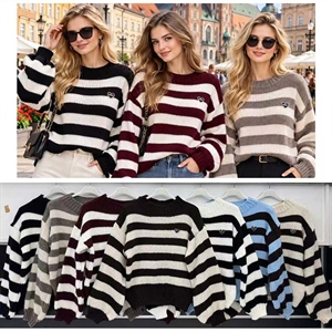 Sweter damski okrągły