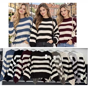 Sweter damski okrągły