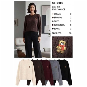 Sweter damski okrągły