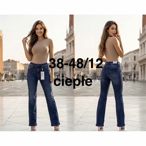 Jeansy damskie ciepłe  38-48